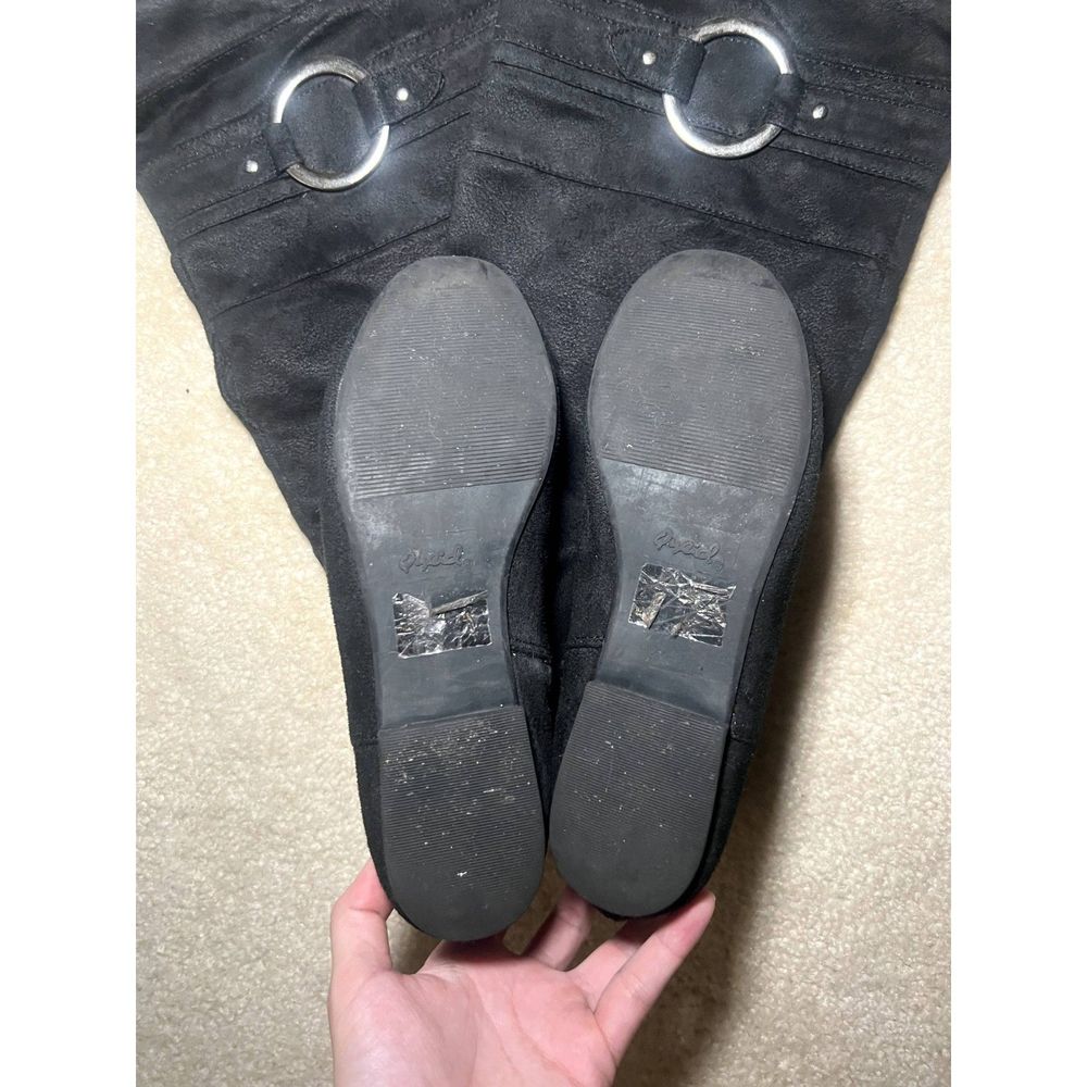 Qupid Black Knee High Riding Boots | Size 7 - Picture 3 of 4